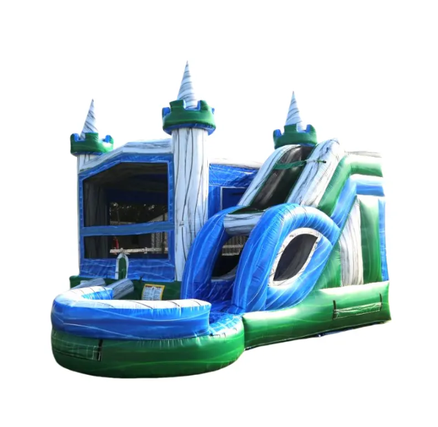 Nhà phao lâu đài ngọc lục bảo NHNPKB12 Dochoikinhbac Trò chơi vận động siêu hấp dẫn