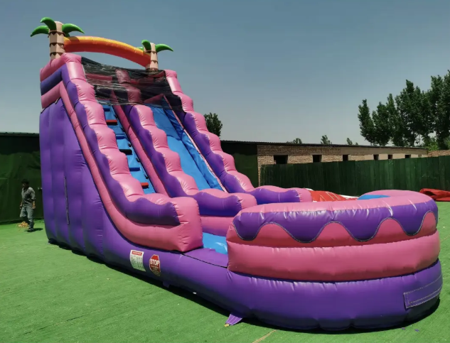 Nhà phao hơi chủ đề cây dừa NHNPKB18 Dochoikinhbac Trò chơi vận động siêu hấp dẫn