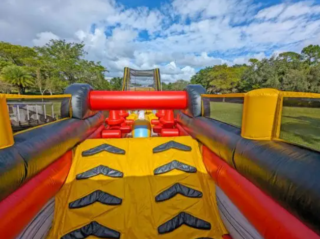 Nhà phao hơi chủ đề đua xe đường phố NHNPKB19 Dochoikinhbac Trò chơi vận động siêu hấp dẫn