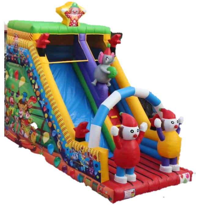 Nhà phao hơi chủ đề xiếc vui nhộn NHNPKB20 Dochoikinhbac Trò chơi vận động siêu hấp dẫn