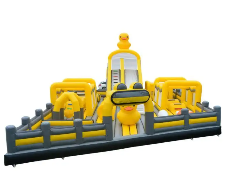 Nhà phao nhà hơi liên hoàn NPNHLHKB22 Dochoikinhbac - Khu trò chơi phao hơi vui nhộn