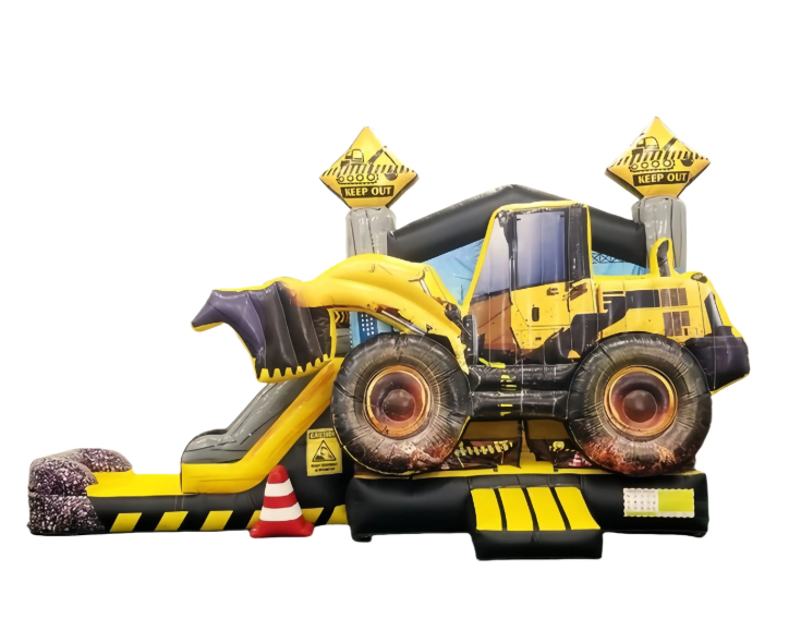 Nhà phao hơi chủ đề xe cần cẩu NHNPKB27 Dochoikinhbac Trò chơi vận động siêu hấp dẫn
