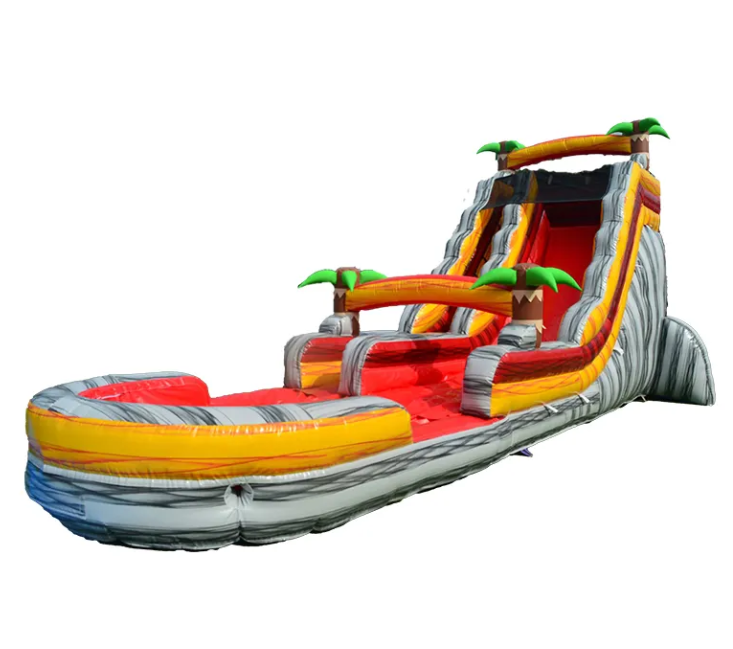 Nhà phao hơi chủ đề núi lửa nhiệt đới NHNPKB29 Dochoikinhbac Trò chơi vận động siêu hấp dẫn