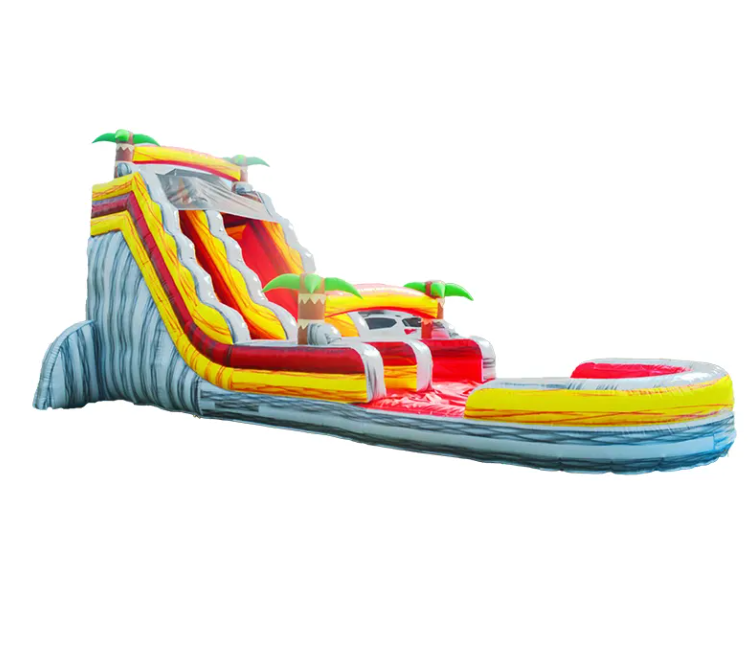 Nhà phao hơi chủ đề núi lửa nhiệt đới NHNPKB29 Dochoikinhbac Trò chơi vận động siêu hấp dẫn