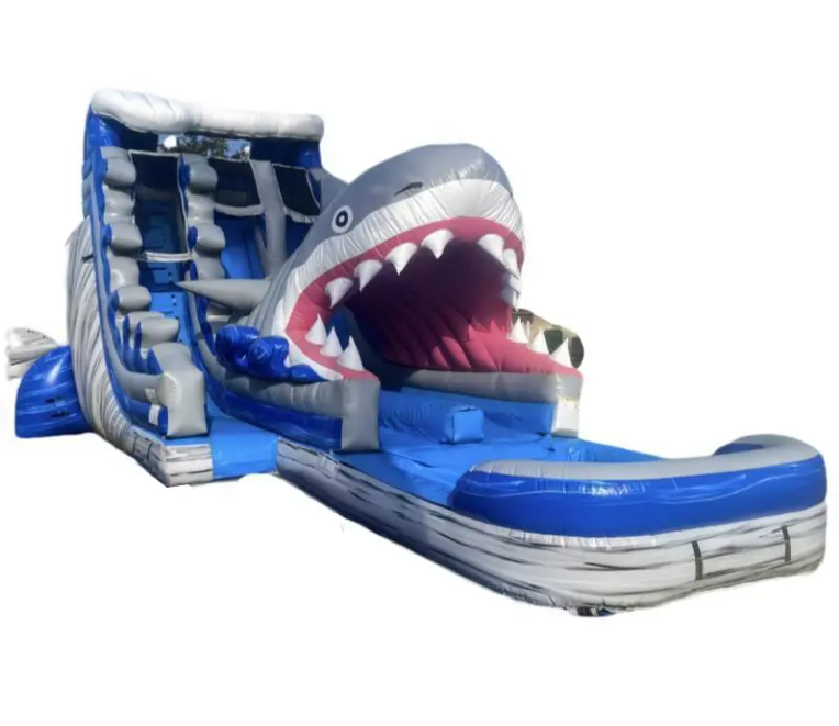 Nhà phao hơi chủ đề cá mập biển xanh NHNPKB30 Dochoikinhbac Trò chơi vận động siêu hấp dẫn