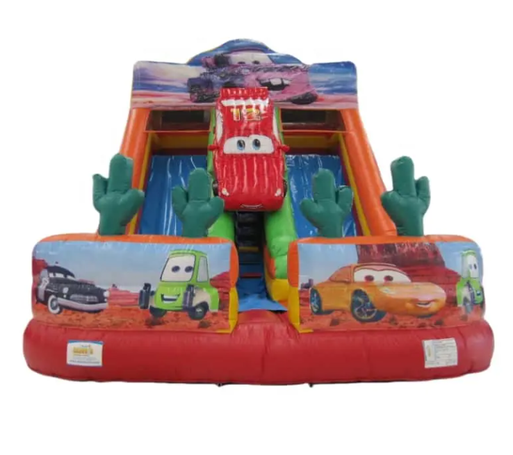 Nhà phao hơi chủ đề đường đua ô tô NHNPKB32 Dochoikinhbac Trò chơi vận động siêu hấp dẫn