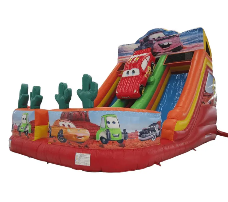 Nhà phao hơi chủ đề đường đua ô tô NHNPKB32 Dochoikinhbac Trò chơi vận động siêu hấp dẫn