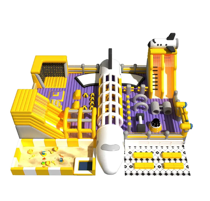 Nhà phao nhà hơi liên hoàn NPNHLHKB30 Dochoikinhbac - Khu trò chơi phao hơi vui nhộn