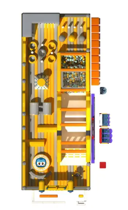 Nhà phao nhà hơi liên hoàn NPNHLHKB33 Dochoikinhbac - Khu trò chơi phao hơi vui nhộn