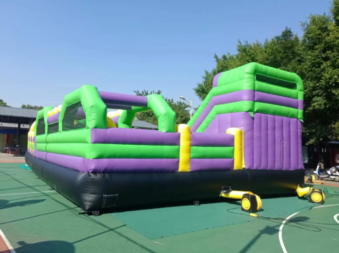 Nhà phao nhà hơi liên hoàn NPNHLHKB37 Dochoikinhbac - Khu trò chơi phao hơi vui nhộn