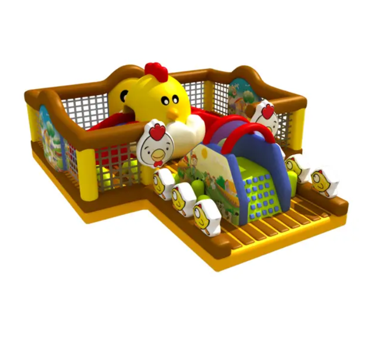 Nhà phao nhà hơi liên hoàn NPNHLHKB38 Dochoikinhbac - Khu trò chơi phao hơi vui nhộn