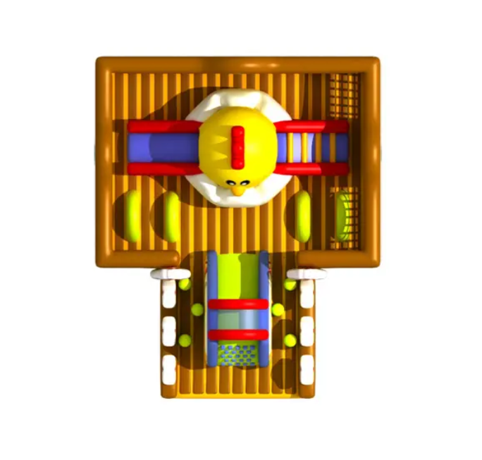 Nhà phao nhà hơi liên hoàn NPNHLHKB38 Dochoikinhbac - Khu trò chơi phao hơi vui nhộn