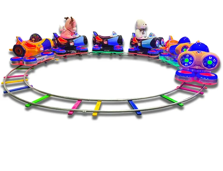 Tàu điện xe điện mini led XDTDKB06 Dochoikinhbac Trò chơi giải trí thú vị