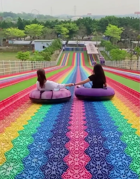 Bộ cầu trượt cầu vồng CVTTKB05 Dochoikinhbac Trò chơi cảm giác mạnh siêu vui