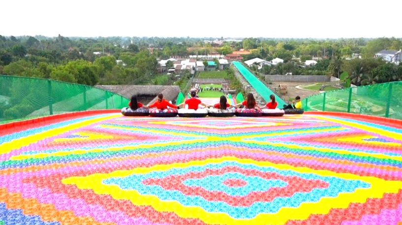 Bộ trượt phao khô cầu vồng CVTTKB08 Dochoikinhbac Trò chơi cảm giác mạnh siêu vui từ Đồ Chơi Kinh Bắc