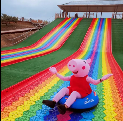 Bộ trượt cầu vồng phao hơi Rainbow Slide CVTTKB10 Dochoikinhbac Trò chơi cảm giác mạnh siêu vui từ Đồ Chơi Kinh Bắc