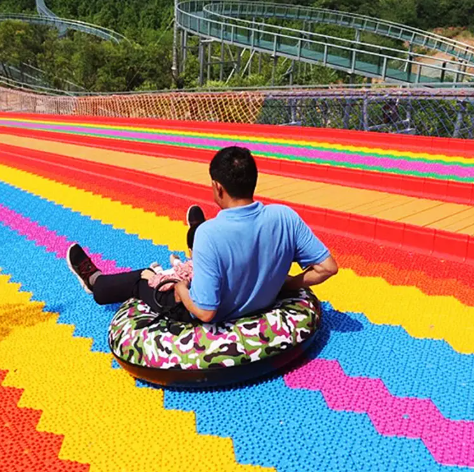 Bộ trượt cầu vồng phao hơi Rainbow Slide CVTTKB10 Dochoikinhbac Trò chơi cảm giác mạnh siêu vui từ Đồ Chơi Kinh Bắc