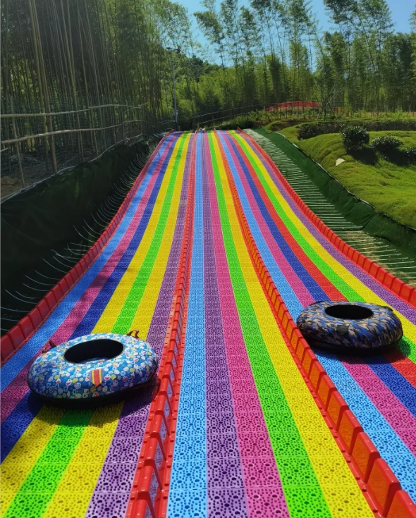 Bộ trượt cầu vồng phao hơi Rainbow Slide CVTTKB12 Dochoikinhbac Trò chơi cảm giác mạnh siêu vui từ Đồ Chơi Kinh Bắc