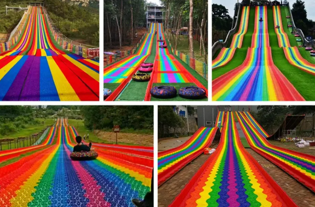 Bộ trượt phao hơi cầu vồng CVTTKB14 Dochoikinhbac Trò chơi cảm giác mạnh siêu vui từ Đồ Chơi Kinh Bắc