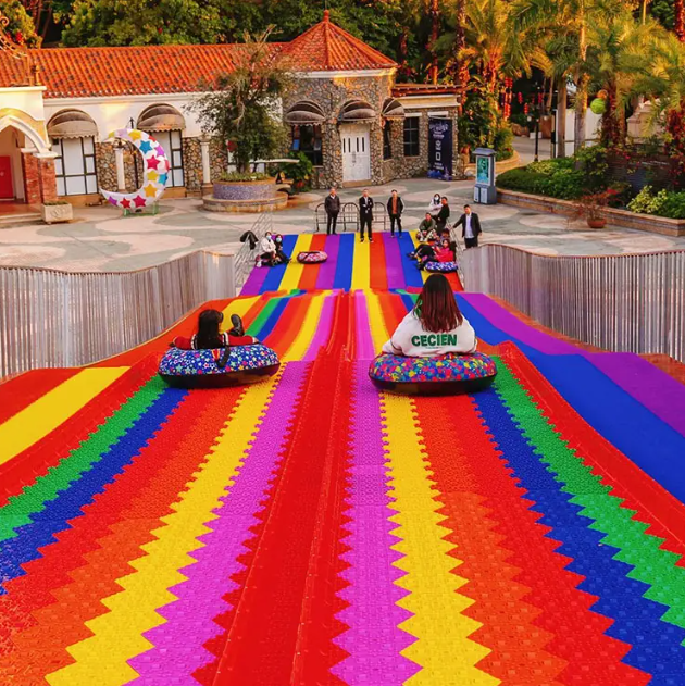 Bộ trượt phao hơi cầu vồng sắc màu CVTTKB16 Dochoikinhbac Trò chơi cảm giác mạnh siêu vui từ Đồ Chơi Kinh Bắc