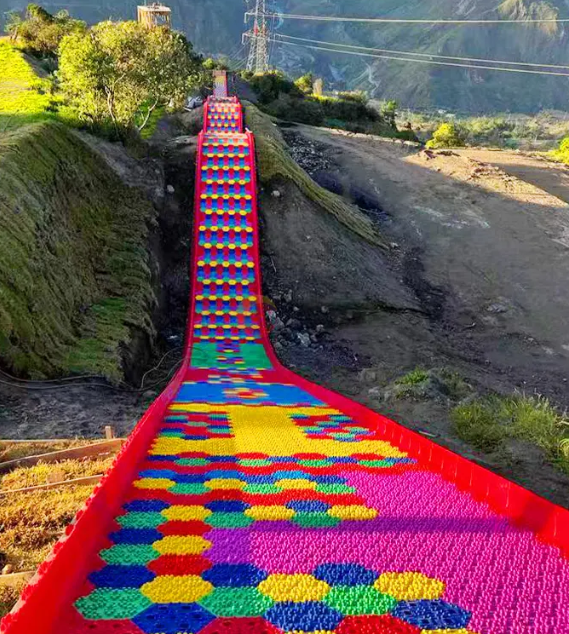 Bộ trượt phao hơi cầu vồng sắc màu CVTTKB17 Dochoikinhbac Trò chơi cảm giác mạnh siêu vui từ Đồ Chơi Kinh Bắc