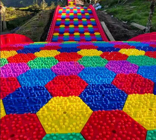 Bộ trượt phao hơi cầu vồng sắc màu CVTTKB17 Dochoikinhbac Trò chơi cảm giác mạnh siêu vui từ Đồ Chơi Kinh Bắc