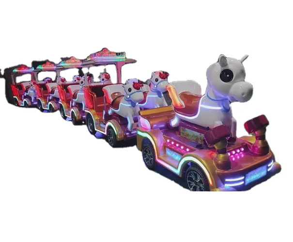 Tàu điện xe điện mini led XDTDKB12 Dochoikinhbac Trò chơi giải trí thú vị