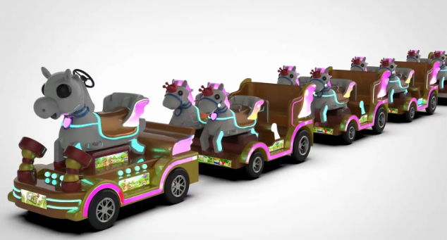 Tàu điện xe điện mini led XDTDKB12 Dochoikinhbac Trò chơi giải trí thú vị