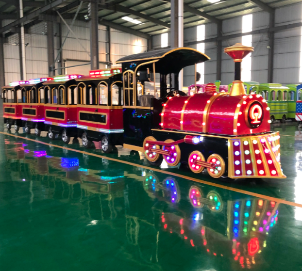 Tàu điện xe điện mini led XDTDKB13 Dochoikinhbac Trò chơi giải trí thú vị