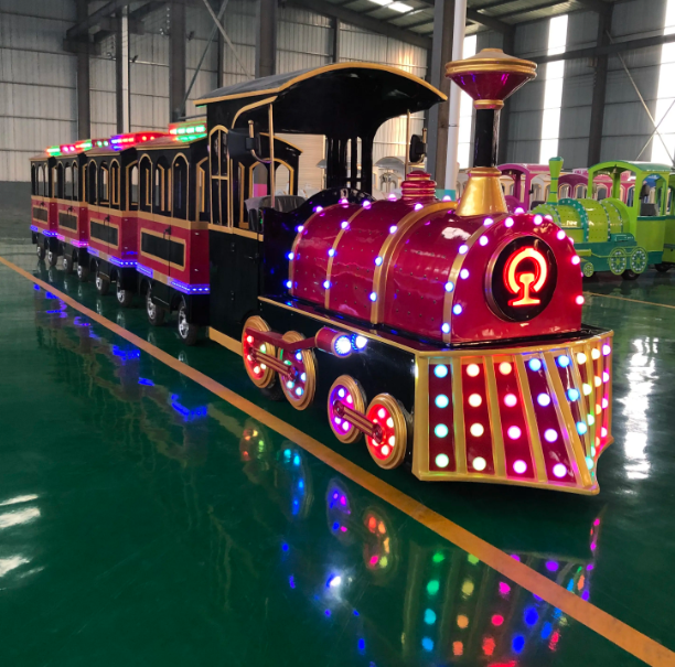 Tàu điện xe điện mini led XDTDKB13 Dochoikinhbac Trò chơi giải trí thú vị