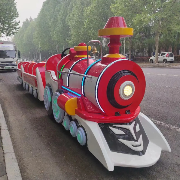 Tàu điện xe điện mini led XDTDKB14 Dochoikinhbac Trò chơi giải trí thú vị