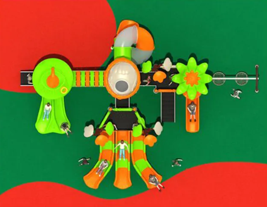 Liên hoàn cầu trượt LHCTDTKB05 Dochoikinhbac - Trò chơi công viên thu hút bền bỉ