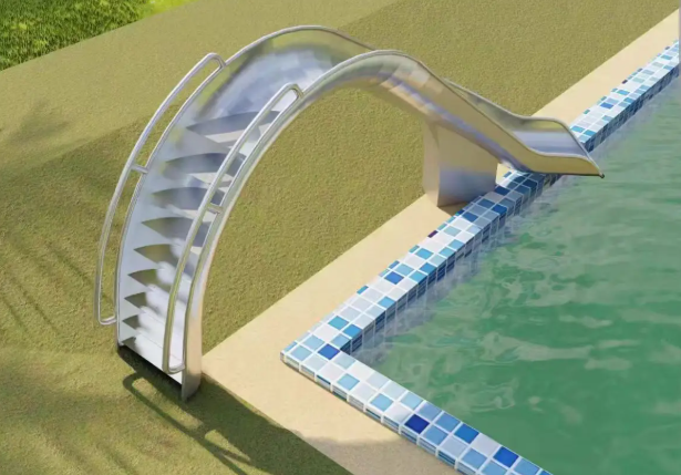 Cầu trượt bể bơi CTDKB21 Dochoikinhbac Cầu trượt nhựa cho trẻ em vui chơi