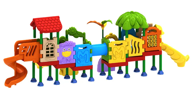 Liên hoàn cầu trượt LHCTDTKB08 Dochoikinhbac - Trò chơi công viên thu hút bền bỉ