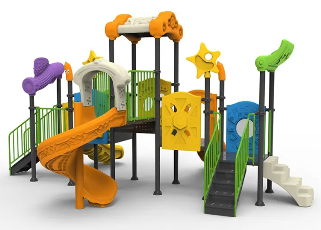 Liên hoàn cầu trượt LHCTDTKB09 Dochoikinhbac - Trò chơi công viên thu hút bền bỉ