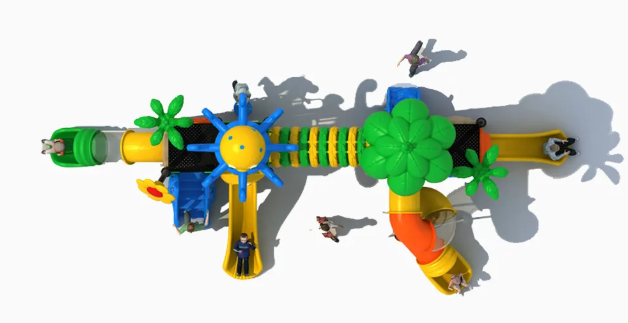 Liên hoàn cầu trượt LHCTDTKB17 Dochoikinhbac - Trò chơi công viên thu hút bền bỉ