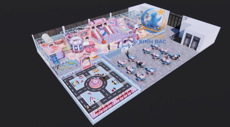 Tối Ưu Ánh Sáng – Màu Sắc Trong Thiết Kế 3D Khu Vui Chơi Trong Nhà