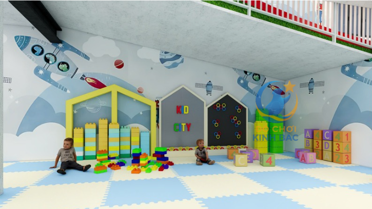 Mẫu thiết kế 3D khu vui chơi trẻ em TKKVCKB21 Dochoikinhbac