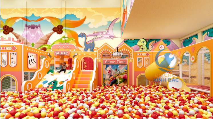 Mẫu thiết kế 3D khu vui chơi trẻ em TKKVCKB23 Dochoikinhbac