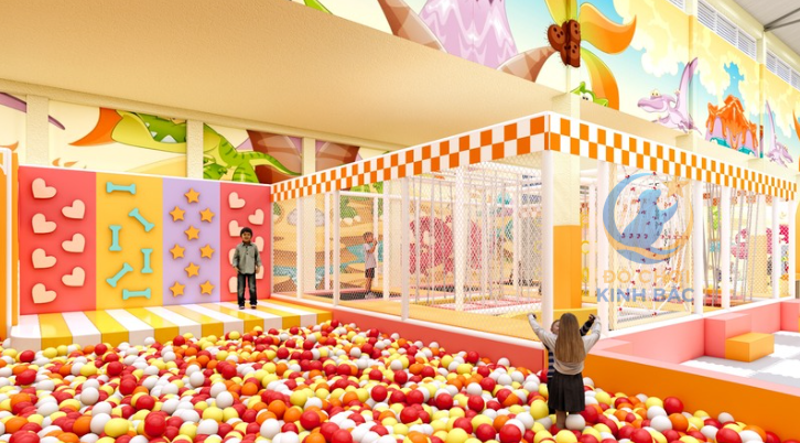 Mẫu thiết kế 3D khu vui chơi trẻ em TKKVCKB23 Dochoikinhbac
