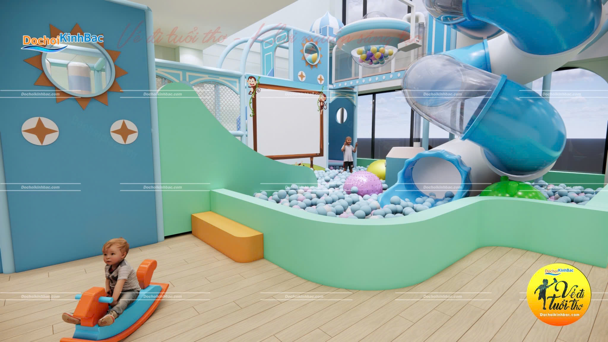 Nhà Bóng – Góc Vui Chơi "Quốc Dân" Không Thể Thiếu Trong Khu Vui Chơi Trẻ Em