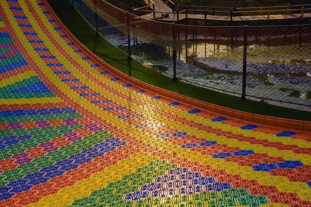 Bộ trượt phao cầu vồng CVTTKB06 Dochoikinhbac Trò chơi cảm giác mạnh siêu vui