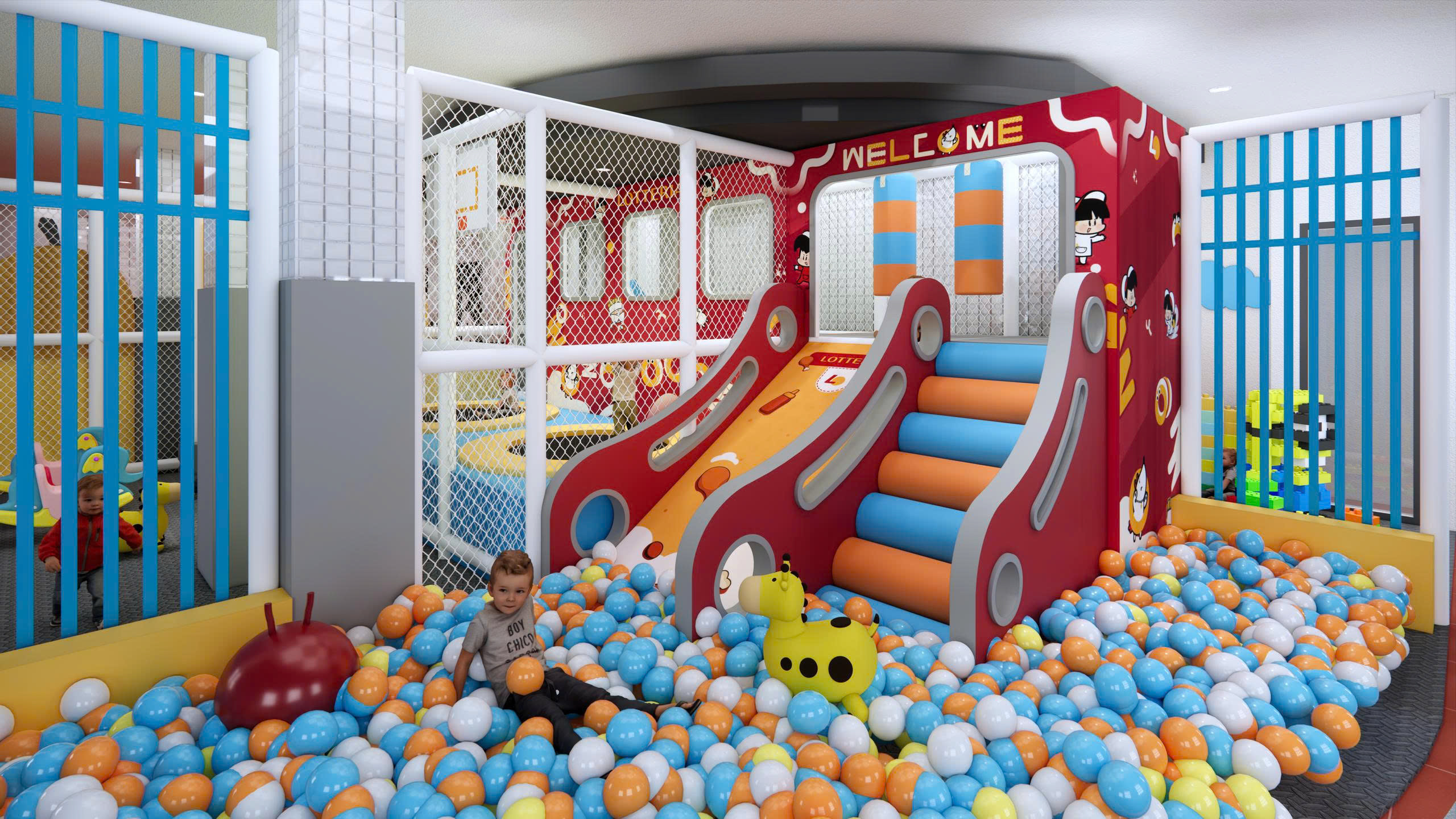 Mô hình 3D khu vui chơi