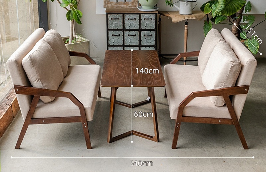 Bàn Ghế sofa gỗ BGSFGKB7 Dochoikinhbac: Cao Cấp, Phong Cách, Tối Ưu Không Gian và Tăng Trải Nghiệm Khách Hàng