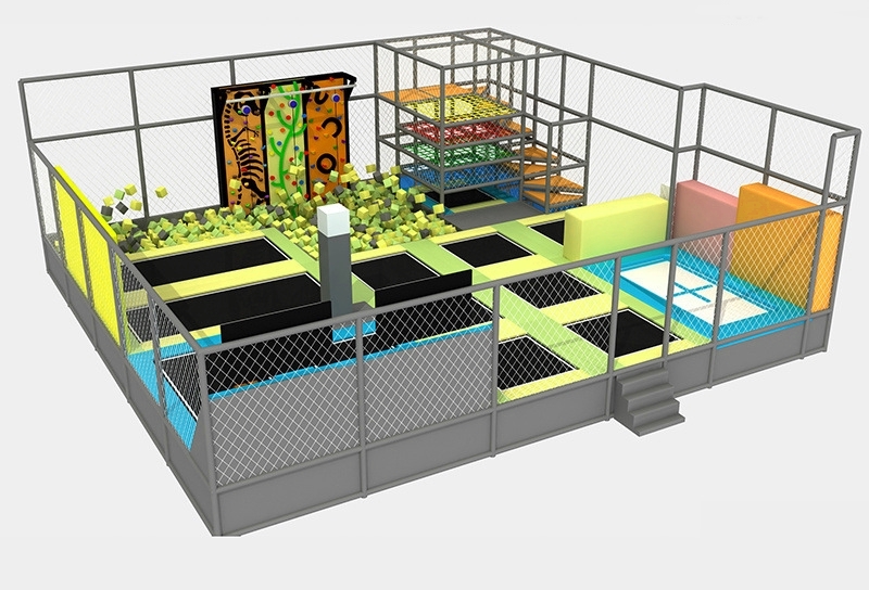 Khu vui chơi KVCTP1504 - Trampoline park Sàn nhún nhảy nhào lộn Model Trampoline Kinh Bắc