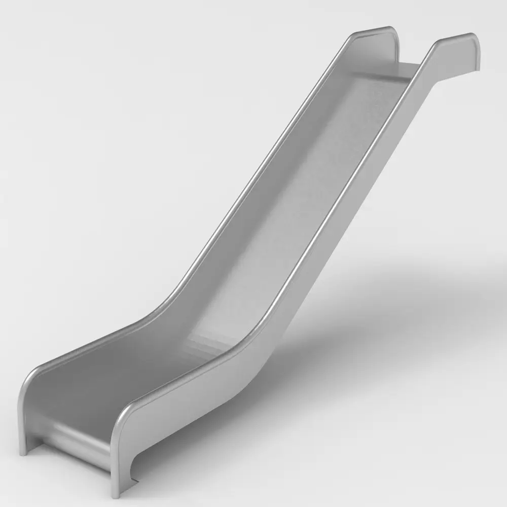 Cầu trượt inox đơn - Mẫu cầu Trượt inox dùng cho bể bơi - khu vui chơi trong nhà ngoài trời