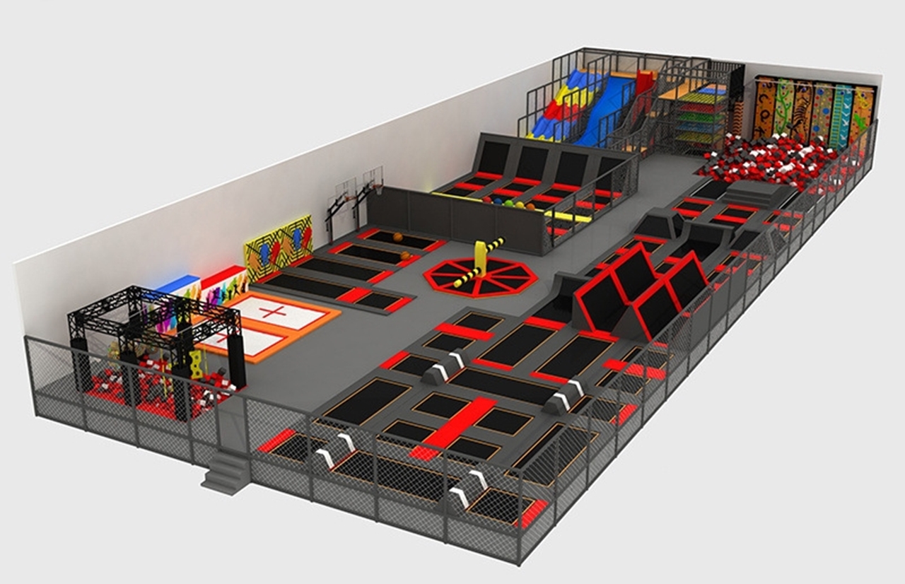 Đấu trường nhún nhảy KVCTP5901- Công viên bạt nhún -Trampoline park tổ hợp vui chơi giải trí