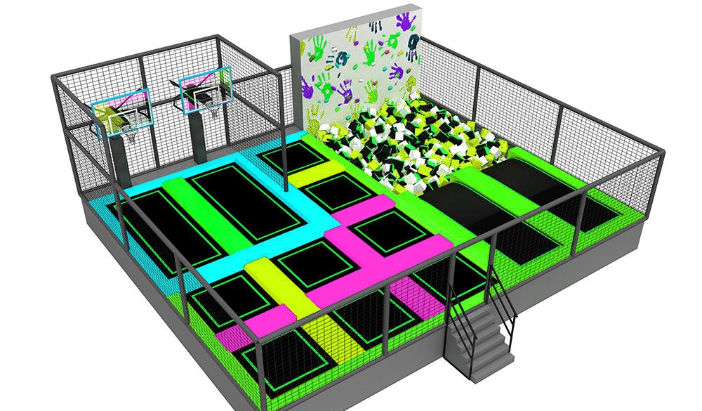 Công viên bạt nhún KVCTP0151 - Trampoline park Sàn nhún nhảy Model Trampoline Kinh Bắc