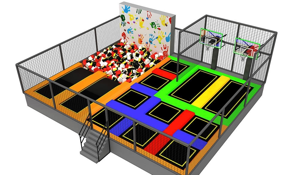 Công viên bạt nhún KVCTP0151 - Trampoline park Sàn nhún nhảy Model Trampoline Kinh Bắc