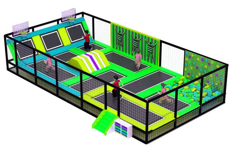 Trampoline Park KVCTP0166- Khu vui chơi công viên bạt nhún - Sàn nhún nhảy